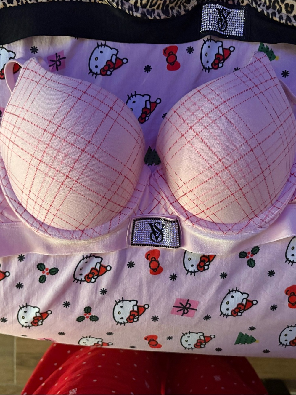 Victoria's Secret Pink Plaid Push-Up Bra